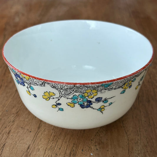 Vintage Salisbury China 'Hawthorne' Pattern Deep Bowl/Dish – Art Deco Hand-Painted Bone China