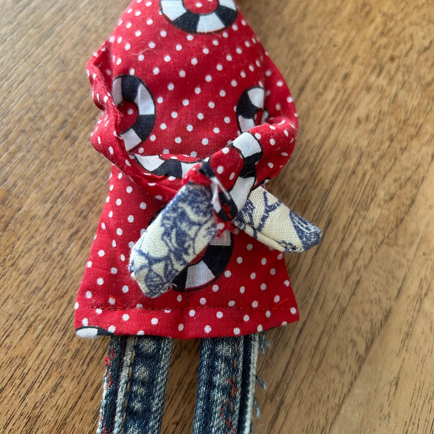 Hand Made Rag Doll. 1950s Tattooed Lady. Rockabilly Retro Doll. 50s Lover Gift.