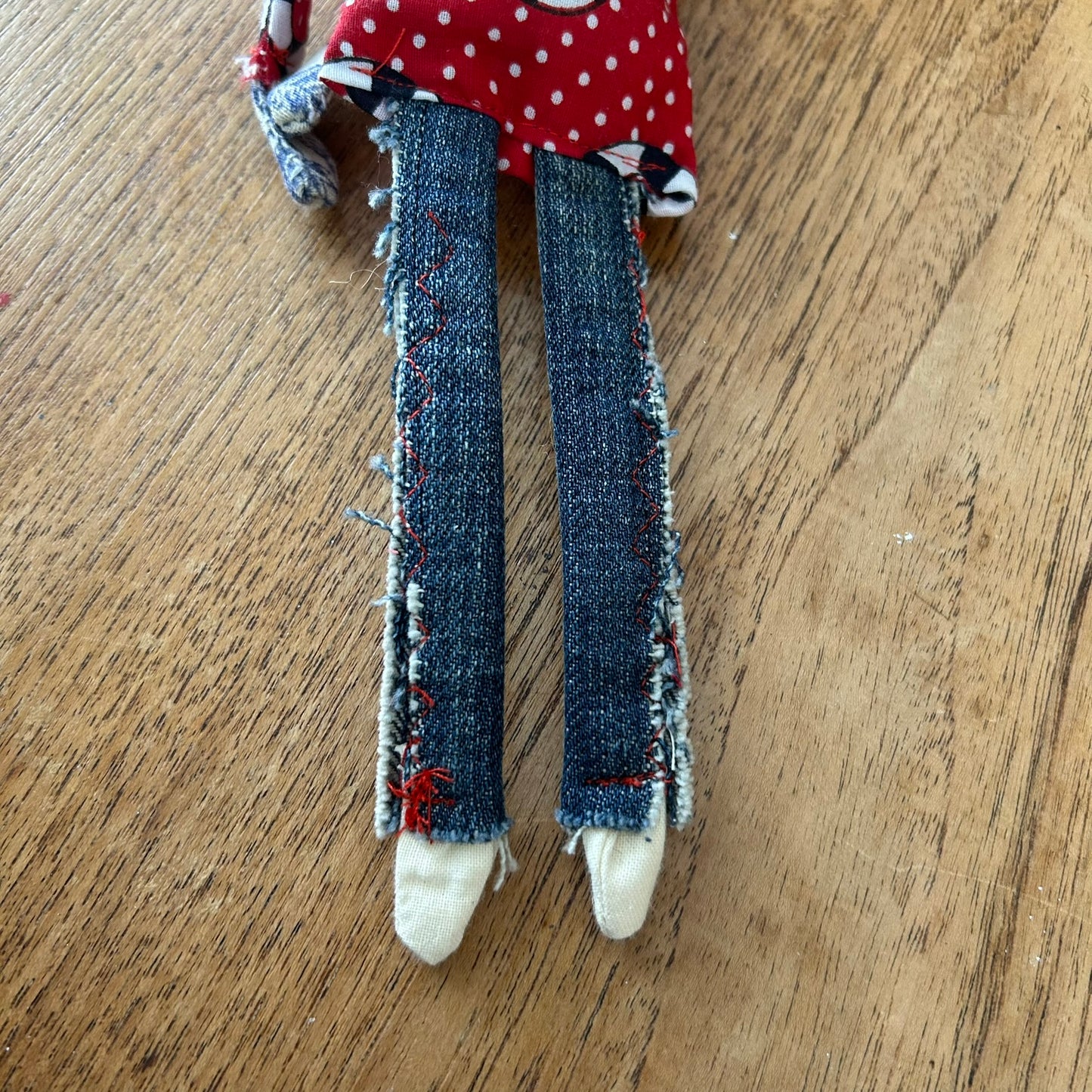 Hand Made Rag Doll. 1950s Tattooed Lady. Rockabilly Retro Doll. 50s Lover Gift.