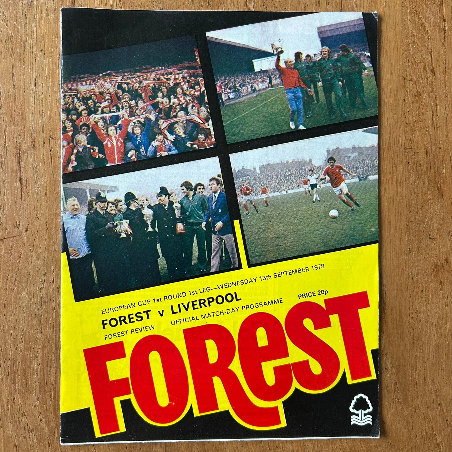 13/9/1978 European Cup 1st Round Programme. Nottingham Forest v Liverpool. 70s Football Programme