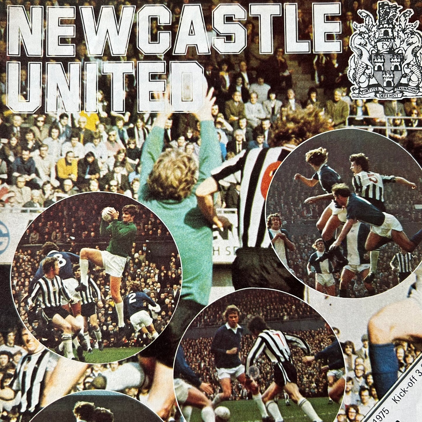 Vintage 70s Football Programme  NEWCASTLE UNITED v LIVERPOOL 1975 15/11/75 Division 1