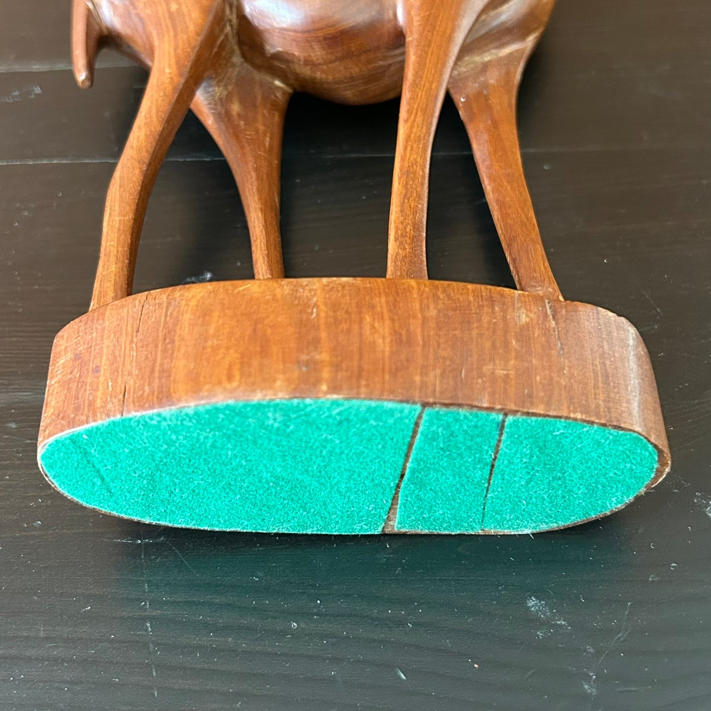 Mid Century Wooden Carved African Antelope / Gazelle. Retro ornament. 50s 60s 70s. 34.5 cm high.