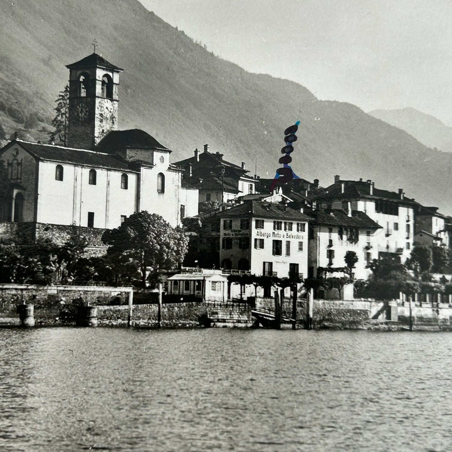 Vintage Postcard - SWITZERLAND - Brissago, Locarno - Lake Maggiore - Black and white