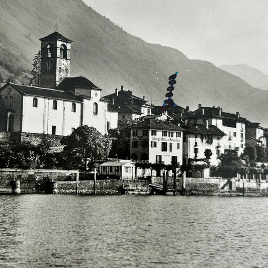 Vintage Postcard - SWITZERLAND - Brissago, Locarno - Lake Maggiore - Black and white