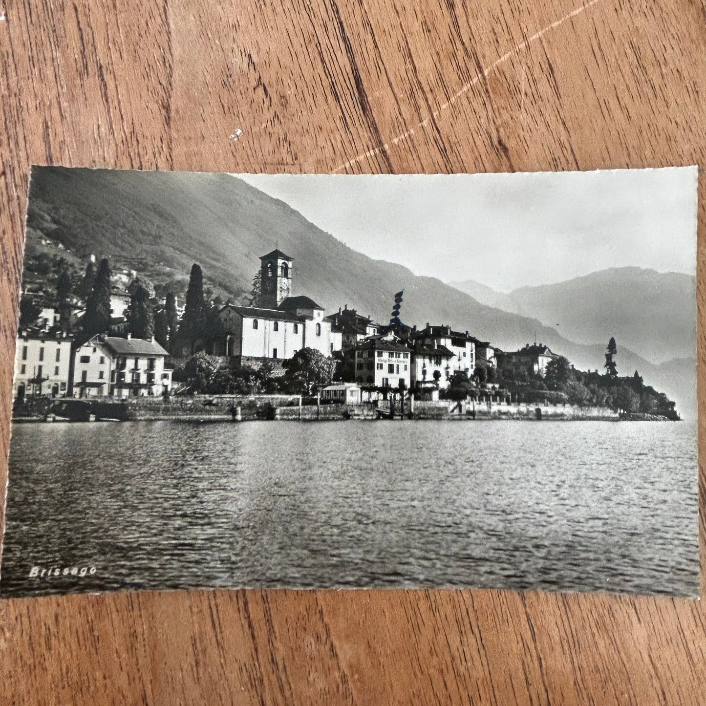 Vintage Postcard - SWITZERLAND - Brissago, Locarno - Lake Maggiore - Black and white