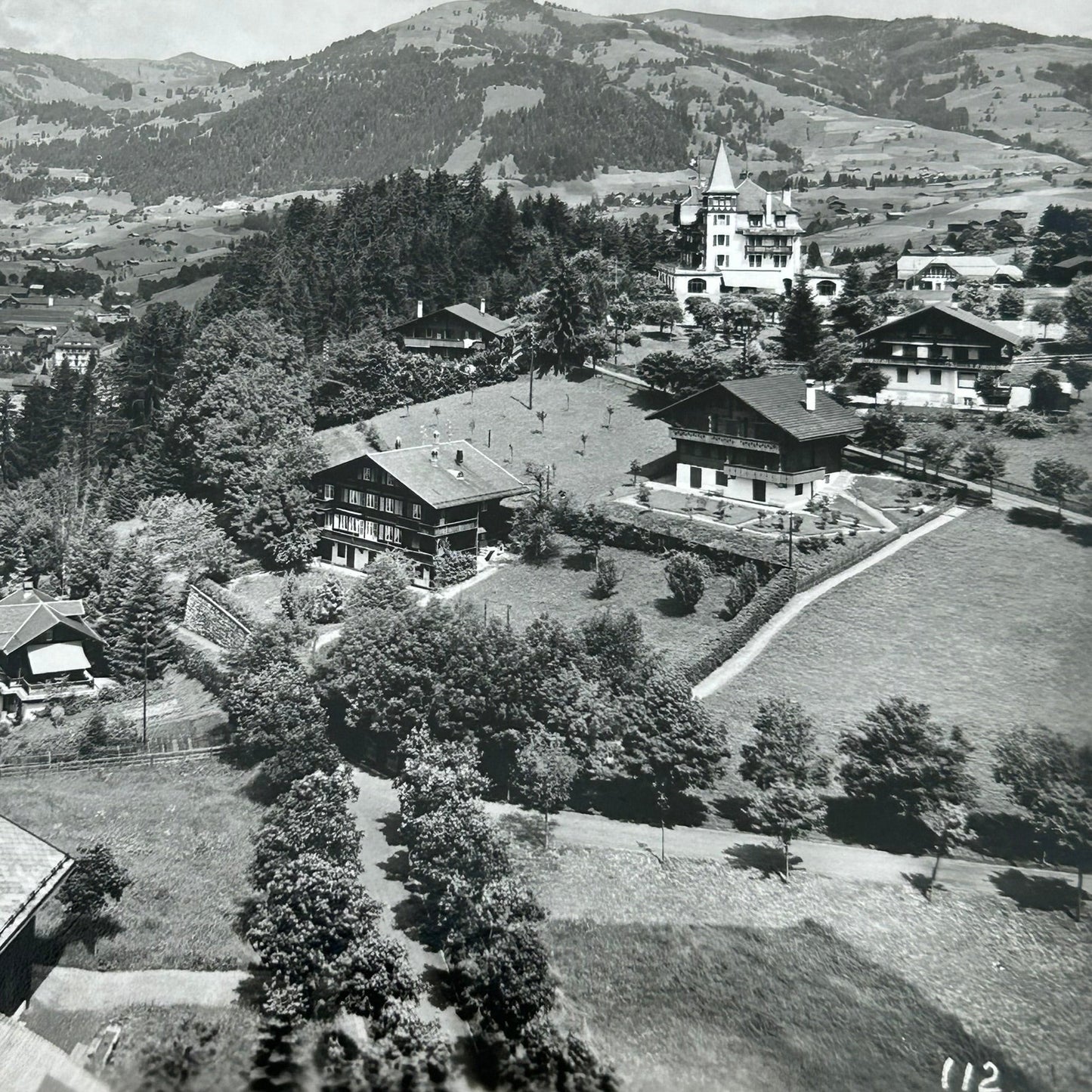 Vintage Postcard 1930s - SWITZERLAND - Gstaad - Black and white