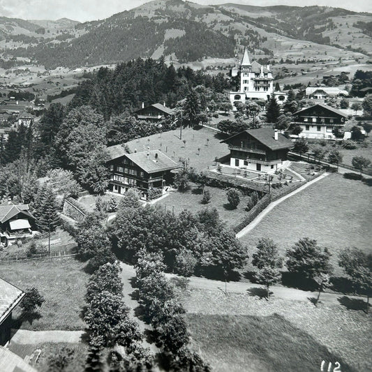 Vintage Postcard 1930s - SWITZERLAND - Gstaad - Black and white