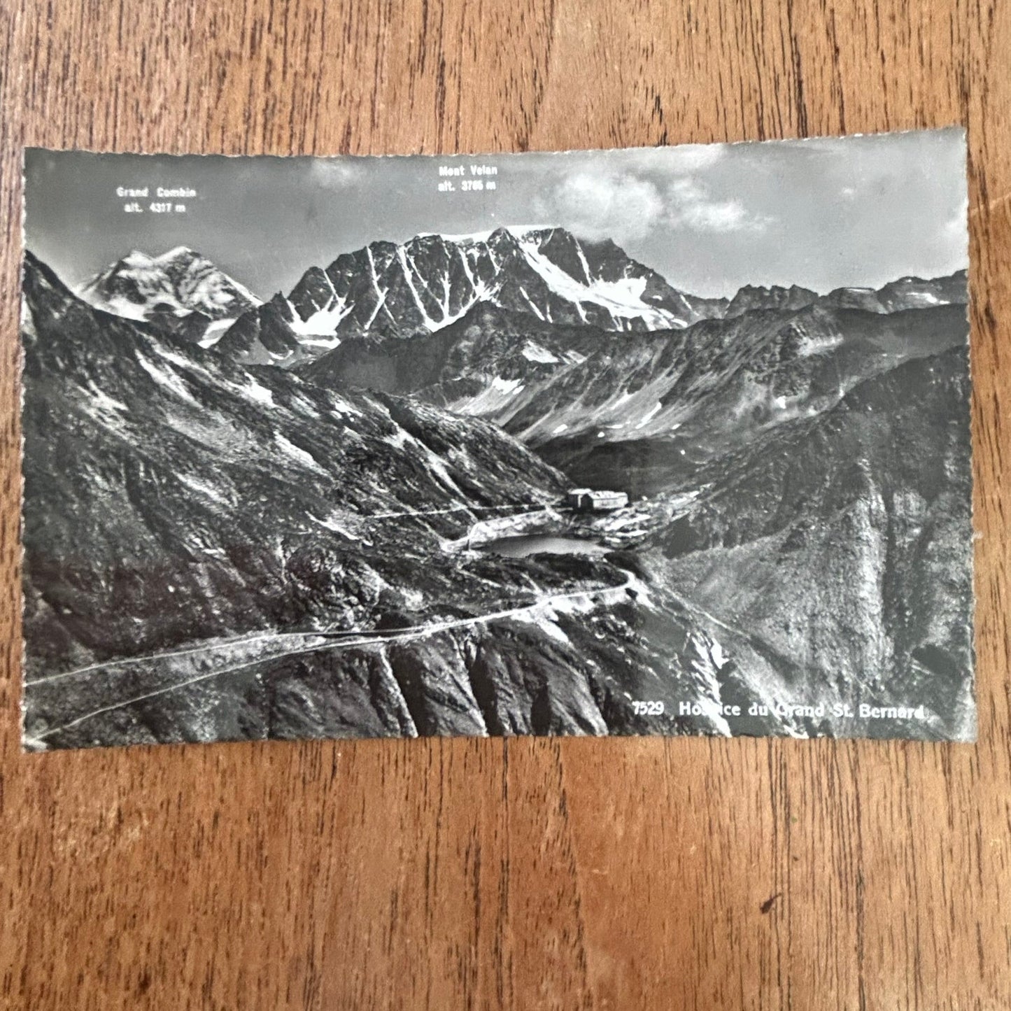 Vintage Postcard 1930s - SWITZERLAND - Hospice du Grand St. Bernard - Black and white