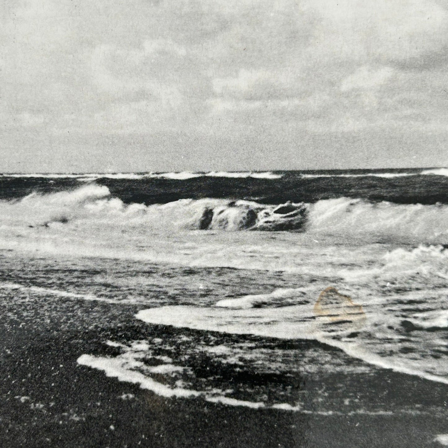 Vintage Postcard - DENMARK - Lavbraending ved Holmslands Klit. - Seascape-  Black and white