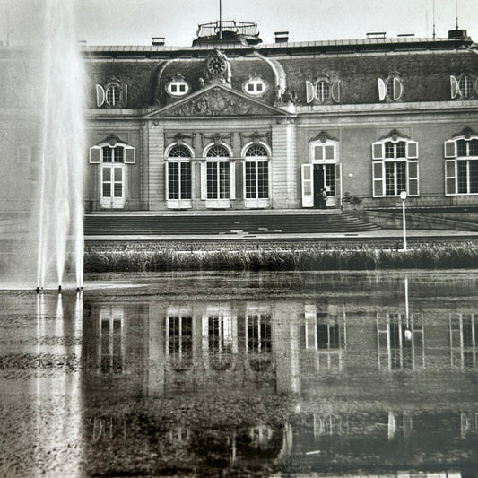 Vintage postcard - GERMANY - Schloss Benrath - Benrath Castle - Dusseldorf - Black and white