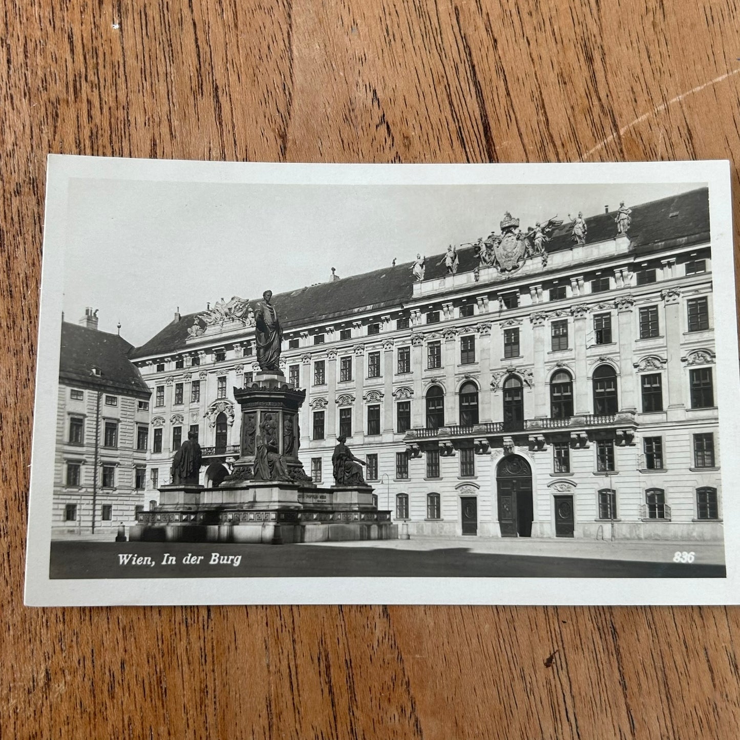 Vintage 1930s 1934 postcard - AUSTRIA - Vienna - In the Burg - Hofburg Palace - Black And White