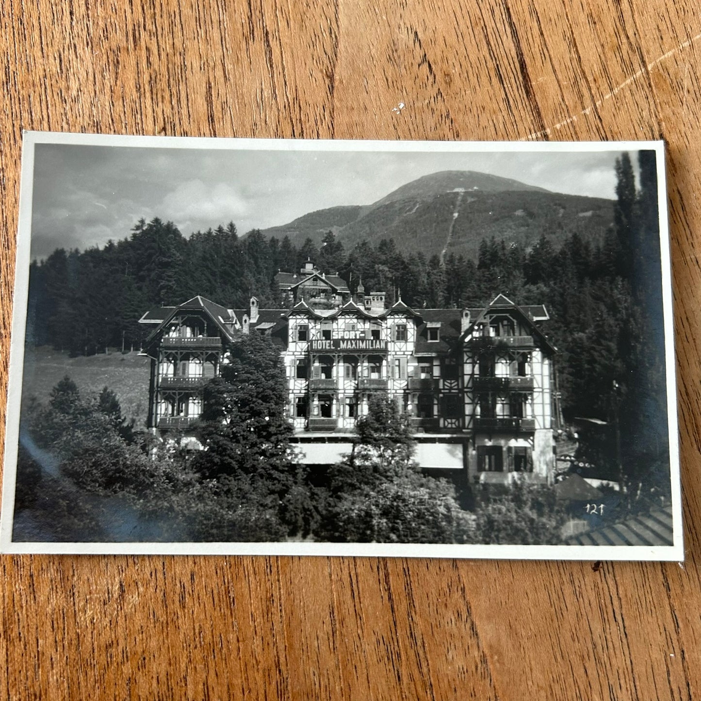 Vintage postcard - AUSTRIA - Hotel Maximilian - Near Innsbruck - Tirol -  Black And White - RP