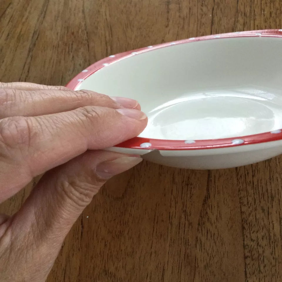 Midwinter Stylecraft Red Domino tureen & 2 serving bowls 1950s polka dot kitsch