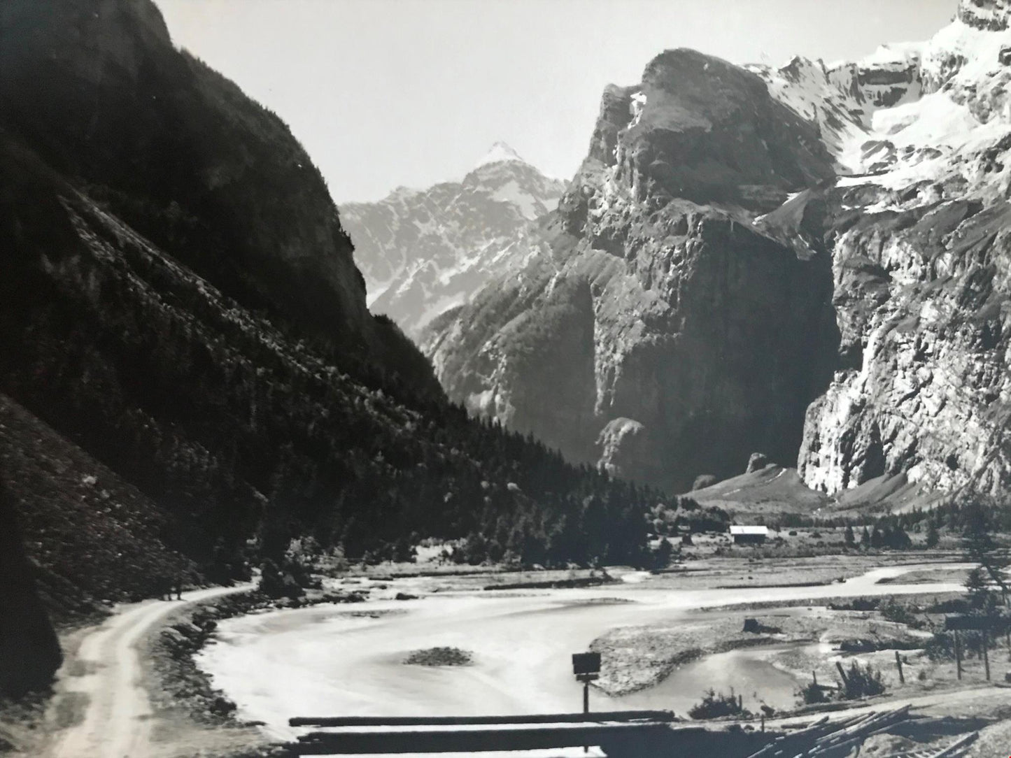 Vintage Postcard SWITZERLAND GASTERNTAL MIT HOCKENHORN AND WILDELSIGEN mountains