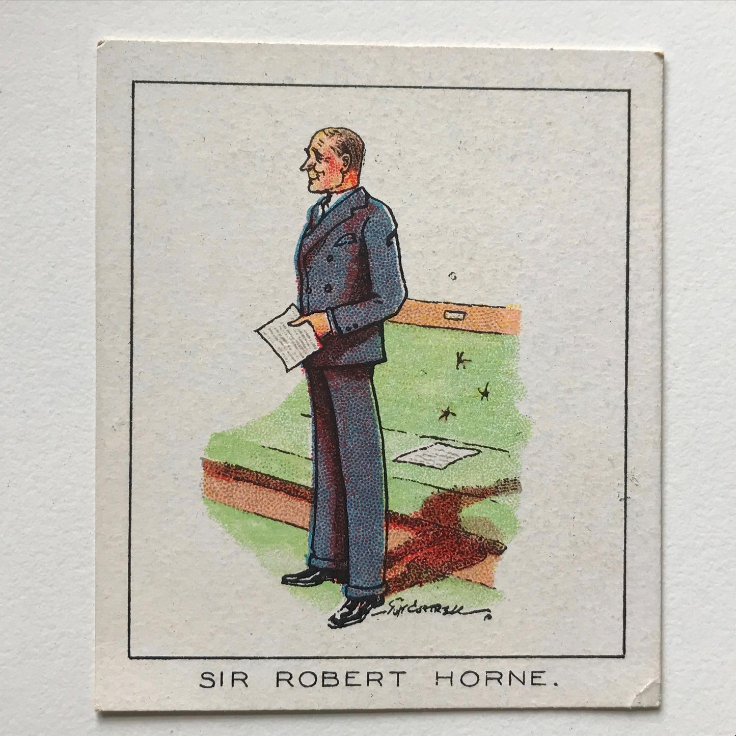 SIR ROBERT HORNE Carreras Cigarette Card NOTABLE MPS no20 Scottish advocate