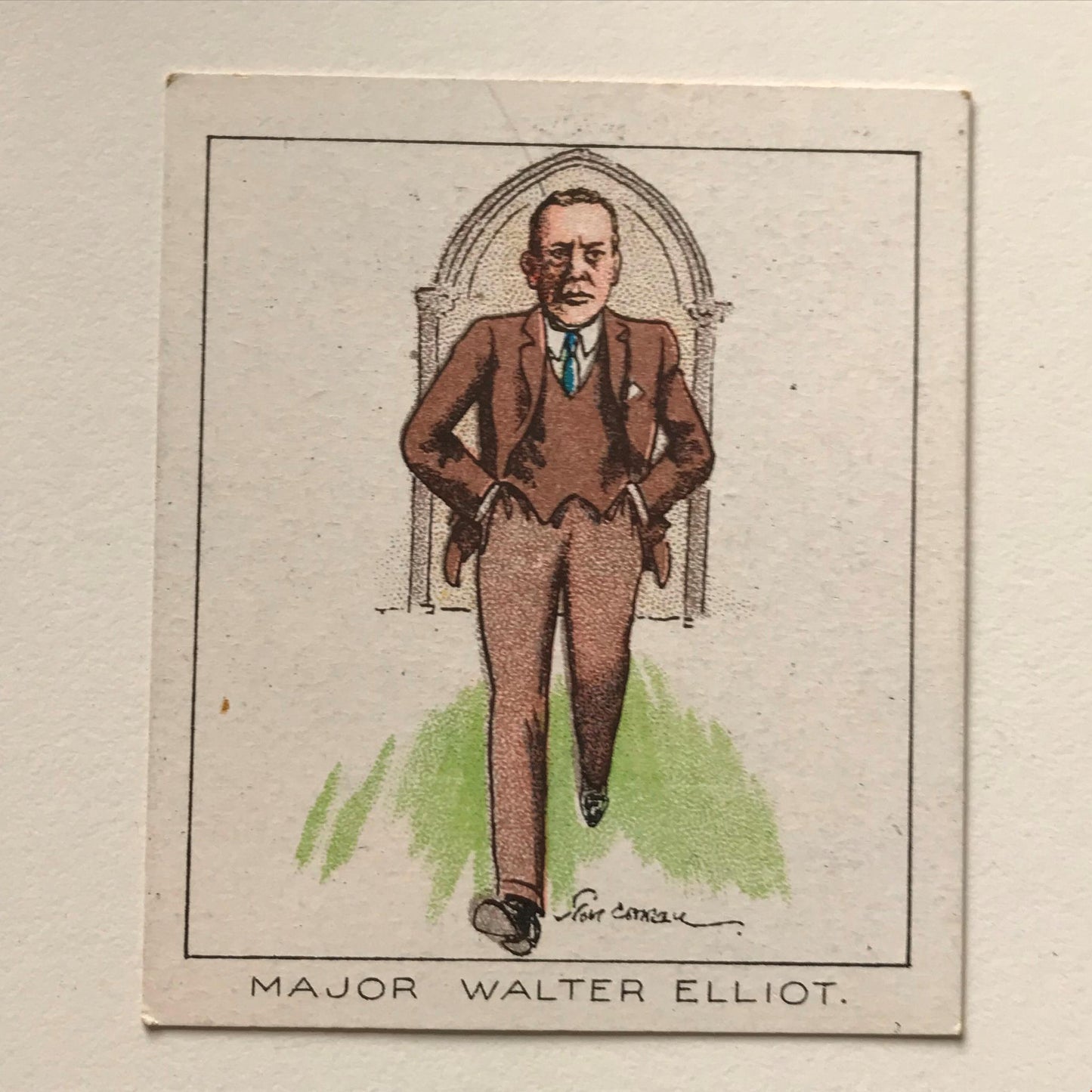 MAJOR WALTER ELLIOT Carreras Cigarette Card NOTABLE MPS no43 Scottish MC