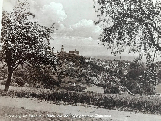 Vintage German Postcard CRONBERG IM TAUNUS 1930s posted 1934 in England