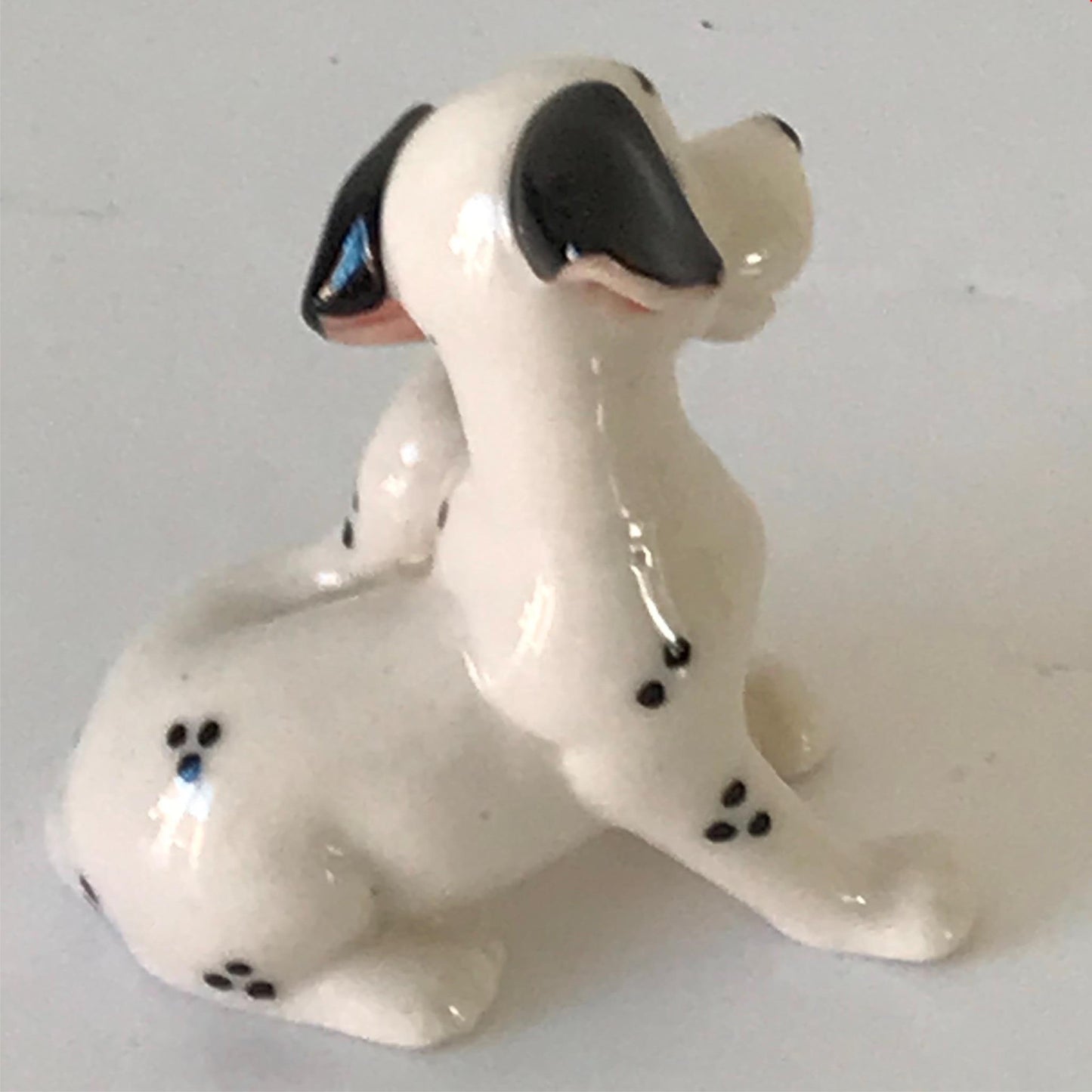 Cute vintage dog ornament - dalmatian scratching - retro sweet puppy