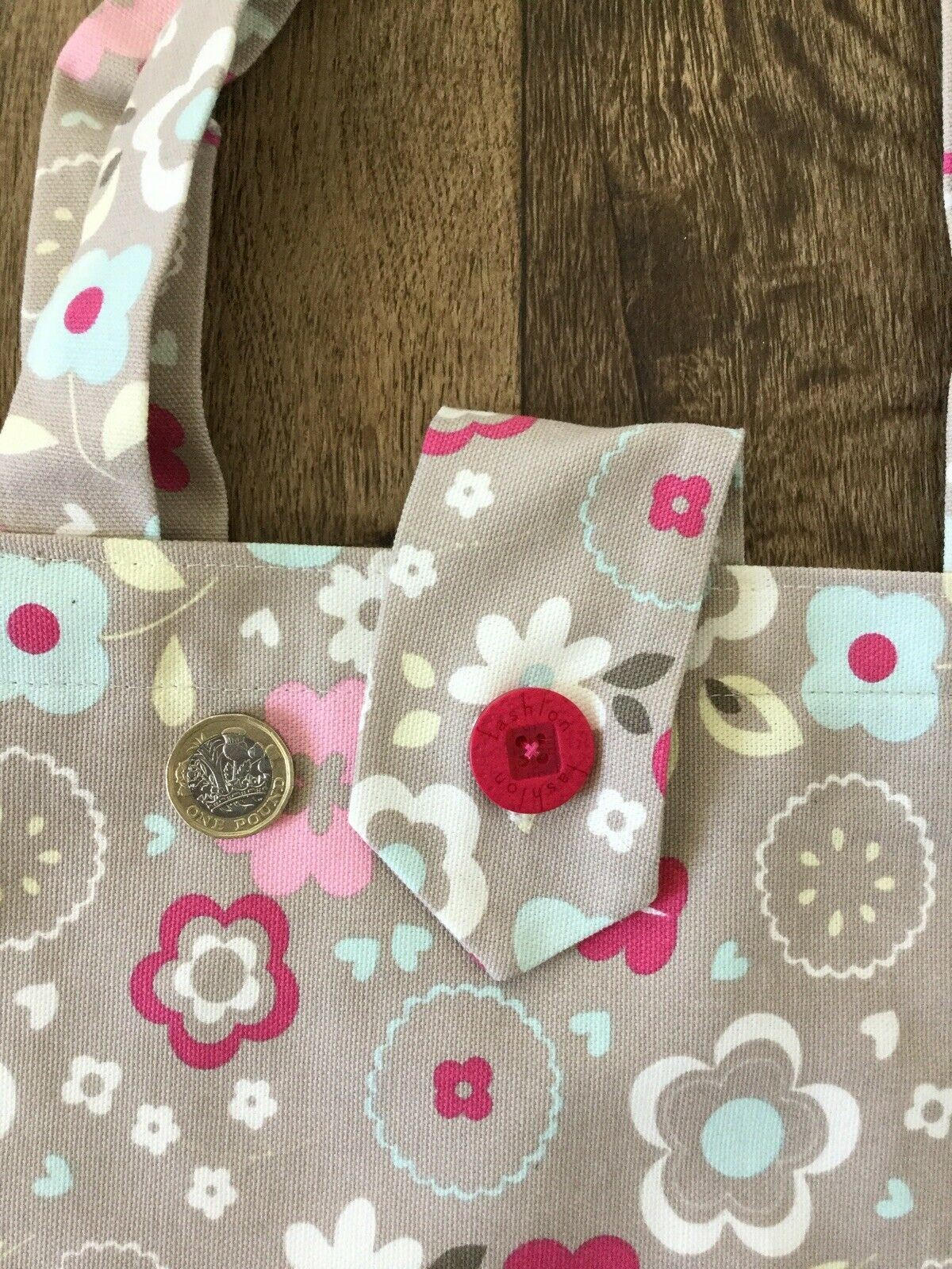 Floral Tote Bag. Vintage Style. Handmade In UK. Pretty. Summer Bag Beach Bag