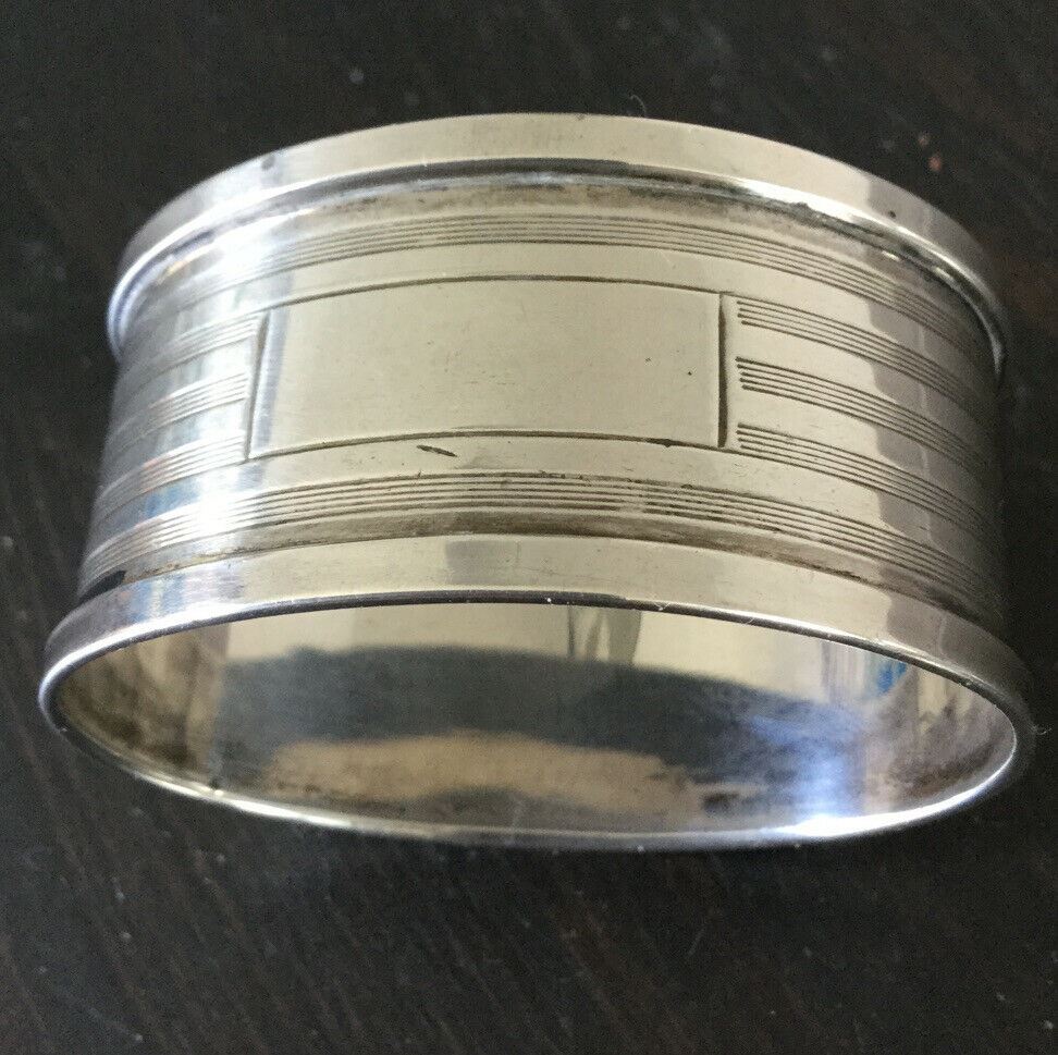 Henry Griffith & Sons Napkin Ring Sterling Silver 1937/8 Unengraved Birmingham approx 14 grams