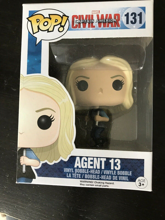 Funko Pop Agent 13 Captain America Civil War Sharon Carter Bobble Head