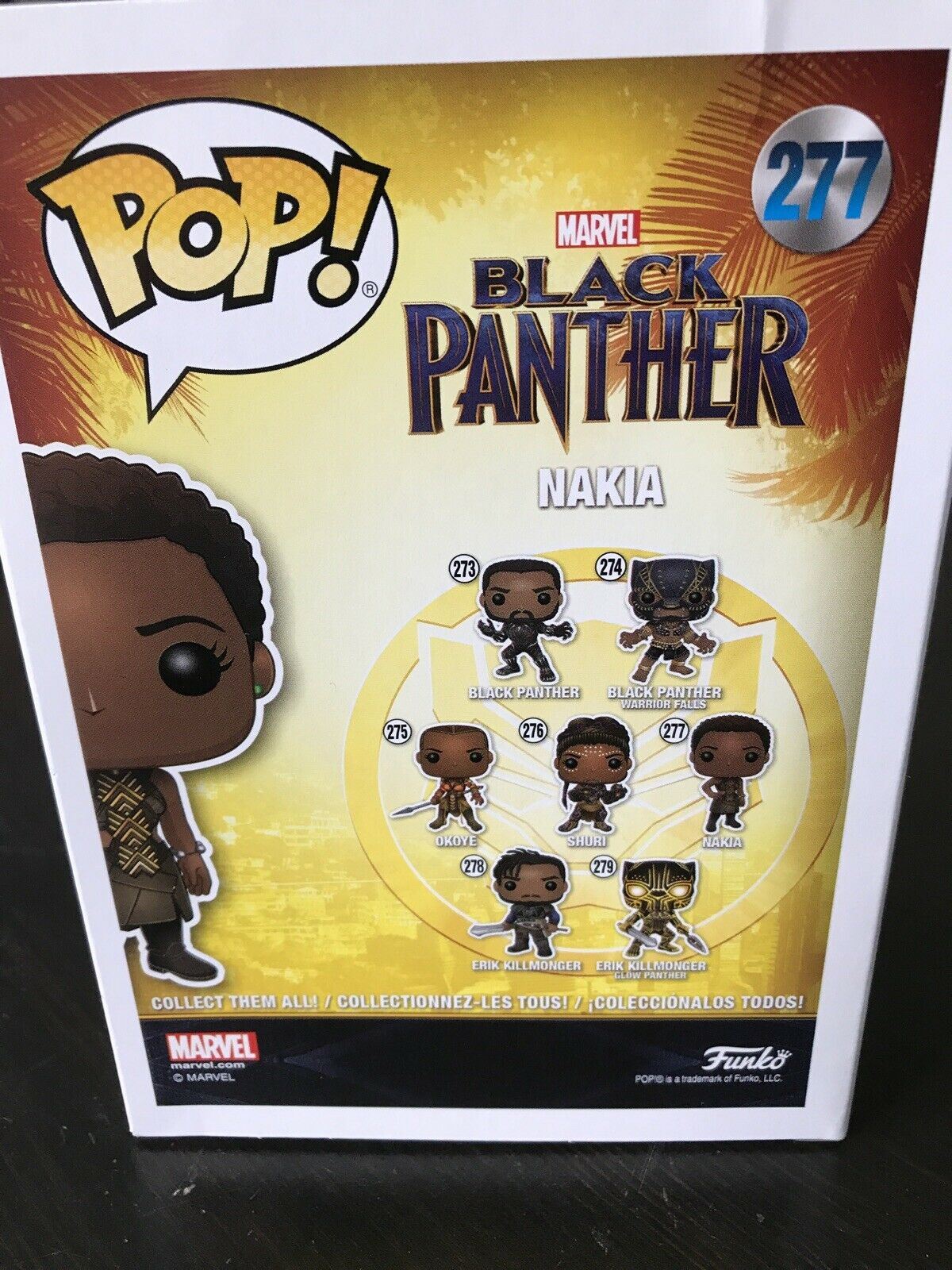 Funko Pop Nakia 277 Black Panther Bobble Head Marvel