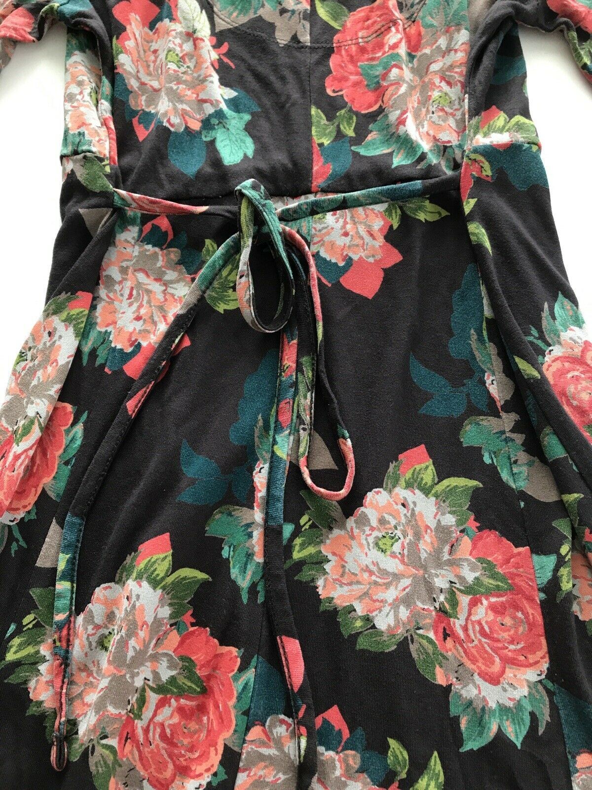 Ladies Fat face Dress Tea Dress Floral Size 10. 3/4 Sleeves Christmas Party Dress