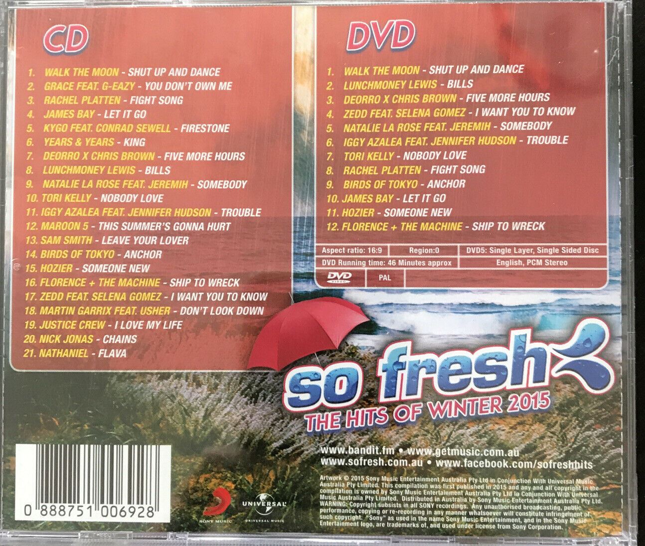 Various Artists - So Fresh: The Hits of Winter 2015 [CD x 2] New. Pop.