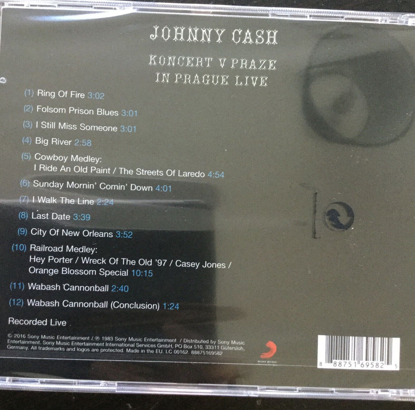 Johnny Cash CD Live- Koncert V Praze (In Prague Live) (2016)  New Free Postage