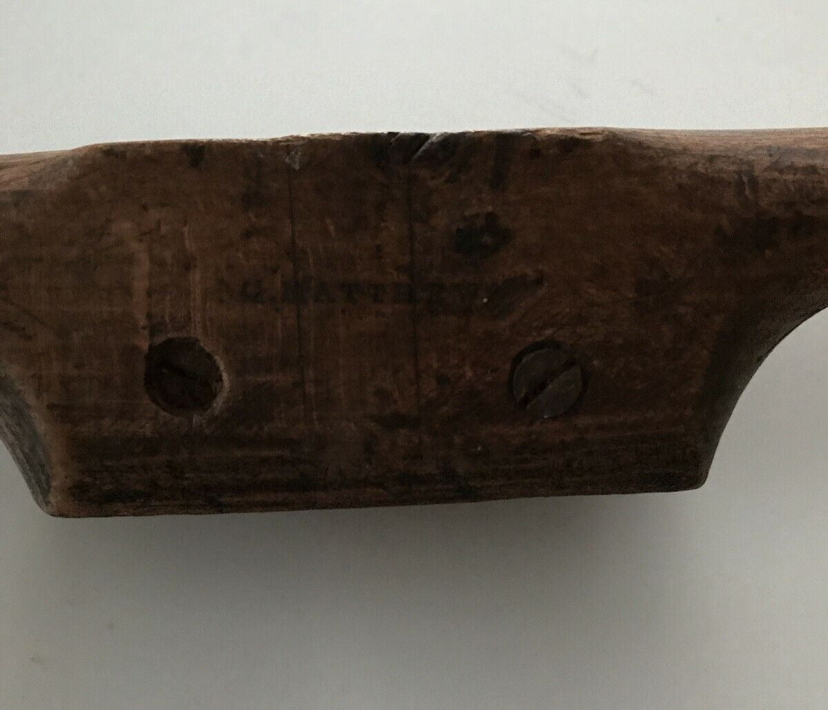 Vintage Wooden Tool Plane. No Blade. Great Piece. Matthews