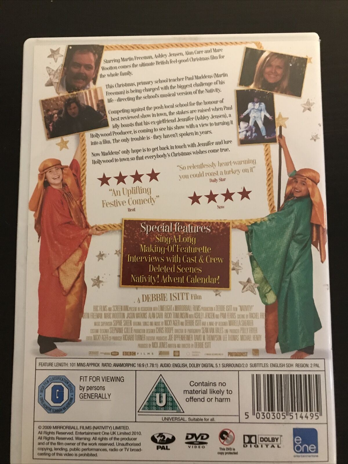 Nativity! DVD Family Chrsitmas Movie. Martin Freeman Marc Wootton Jason Watkins