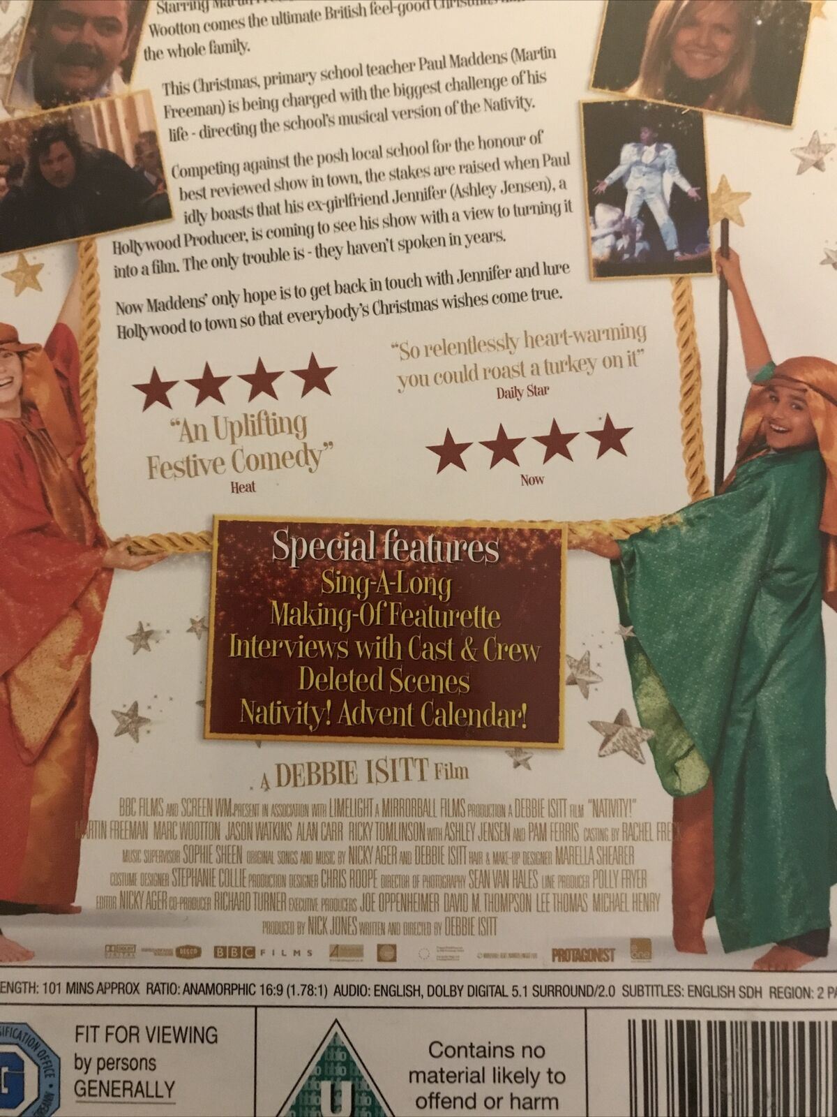 Nativity! DVD Family Chrsitmas Movie. Martin Freeman Marc Wootton Jason Watkins