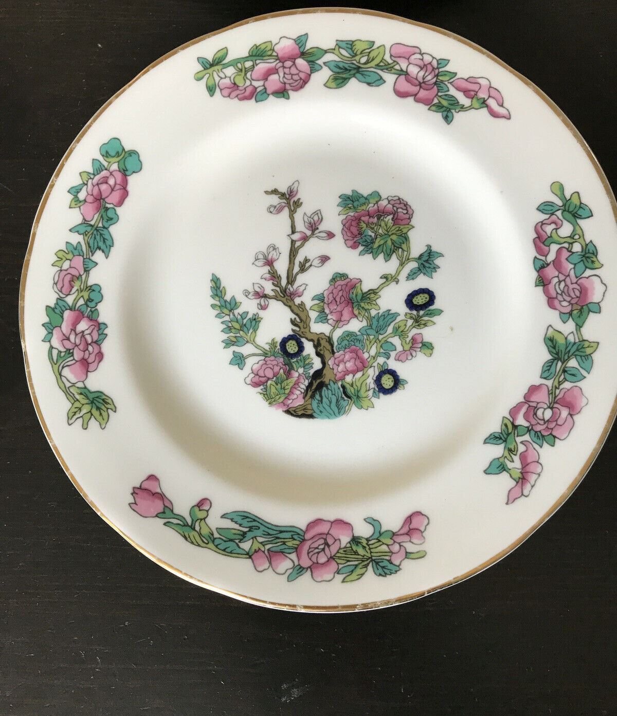 Pair Of Vintage Side Plates Tea Plates. Indian Tree. Sheltonian. Bone China