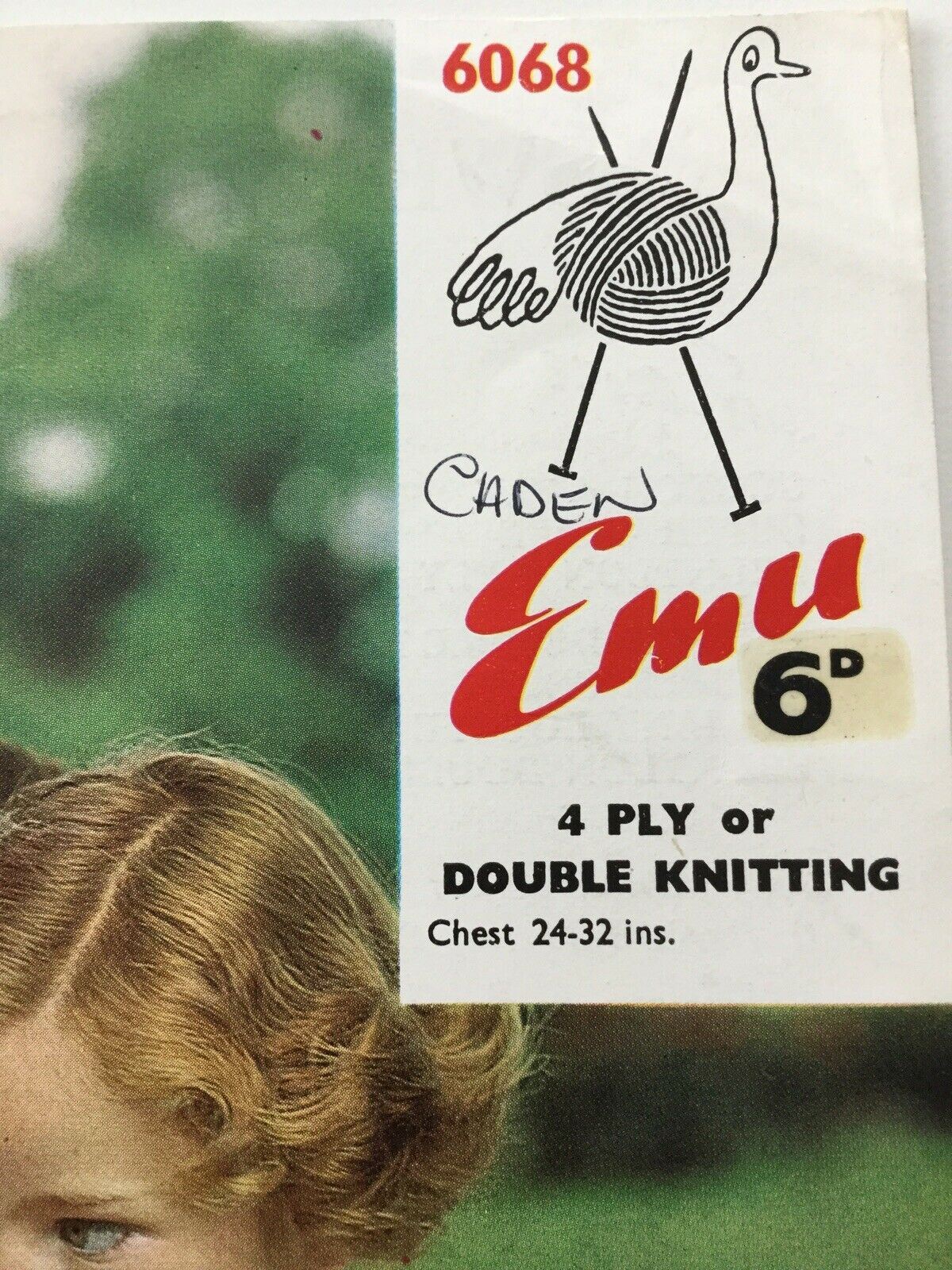 Vintage Knitting Pattern 1950s 1960s Kids Jumper Sweater Girls Boys Chest 24-32