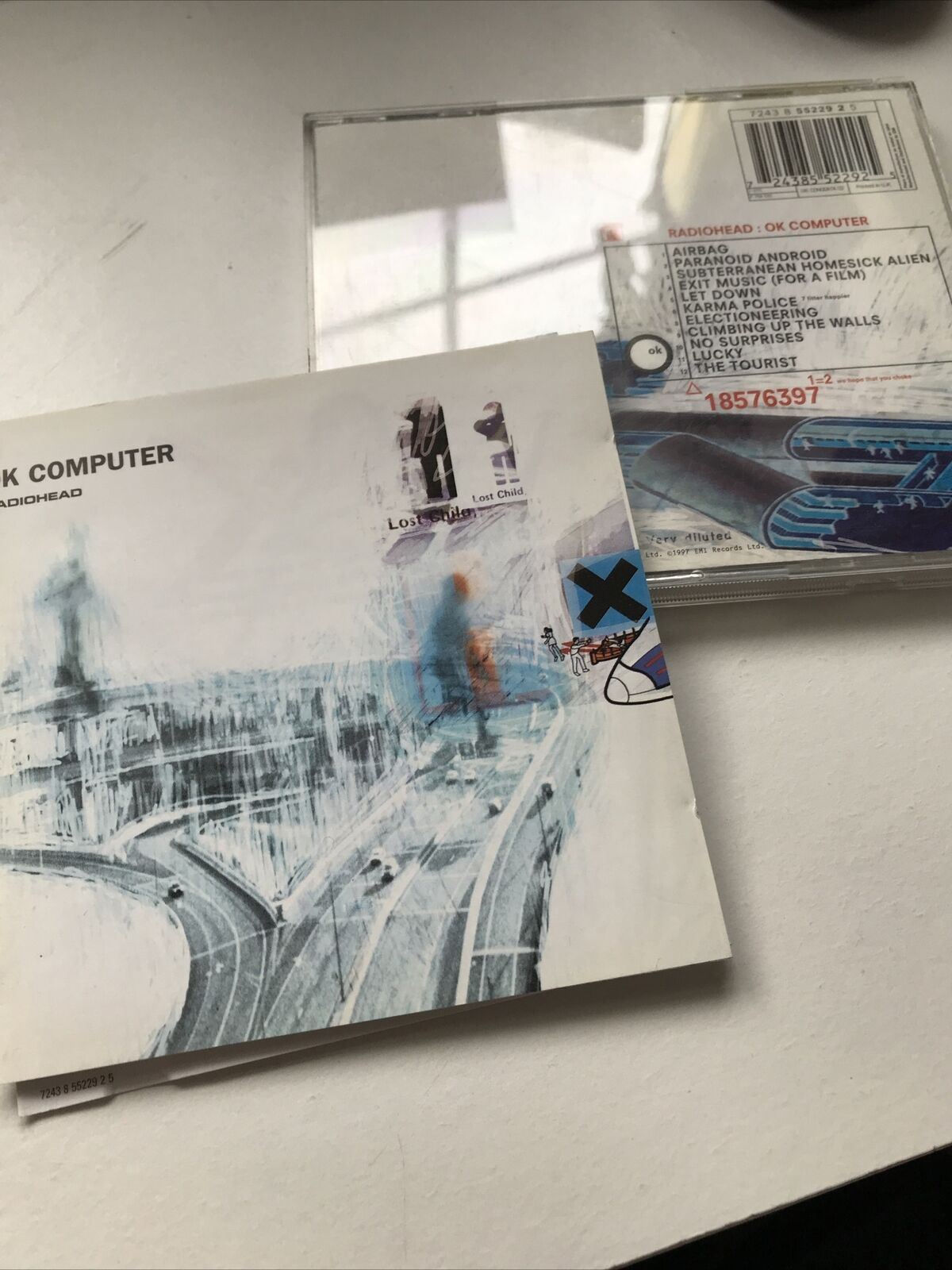 Ok Computer Radiohead CD Sleeve Amd Broken Case Only. NO CD