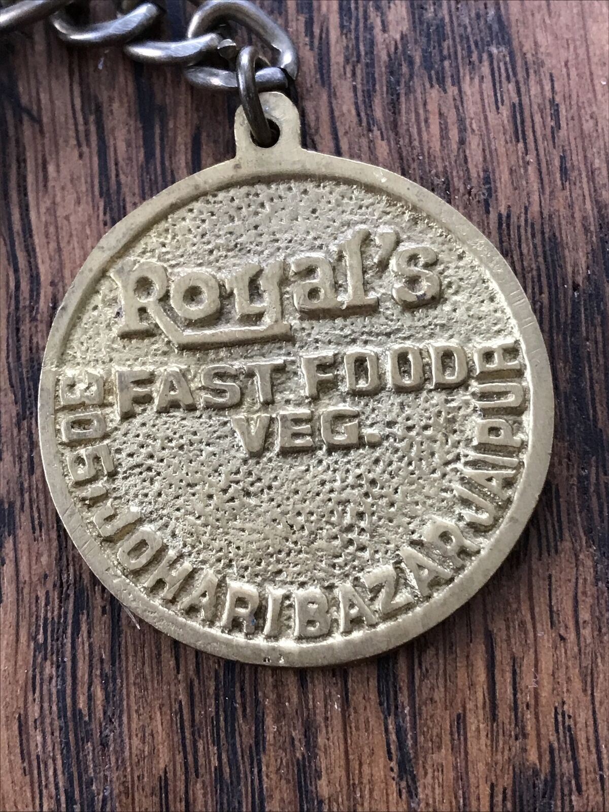 Johari Bazar Jaipur Royals Fast Food Veg Vintage Keyring Souvenir Memorabilia