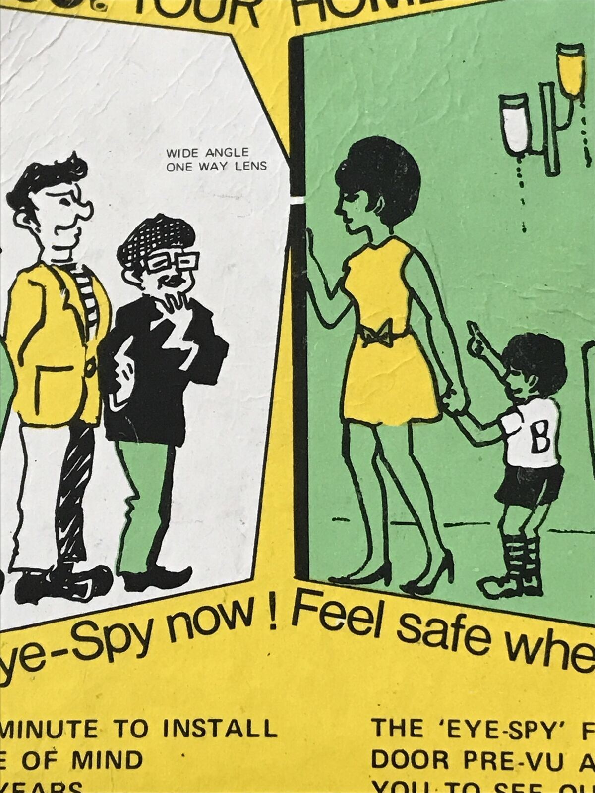 Vintage Door Eye Spy Security. Feature. Still In Packaging 1960s retro kitsch