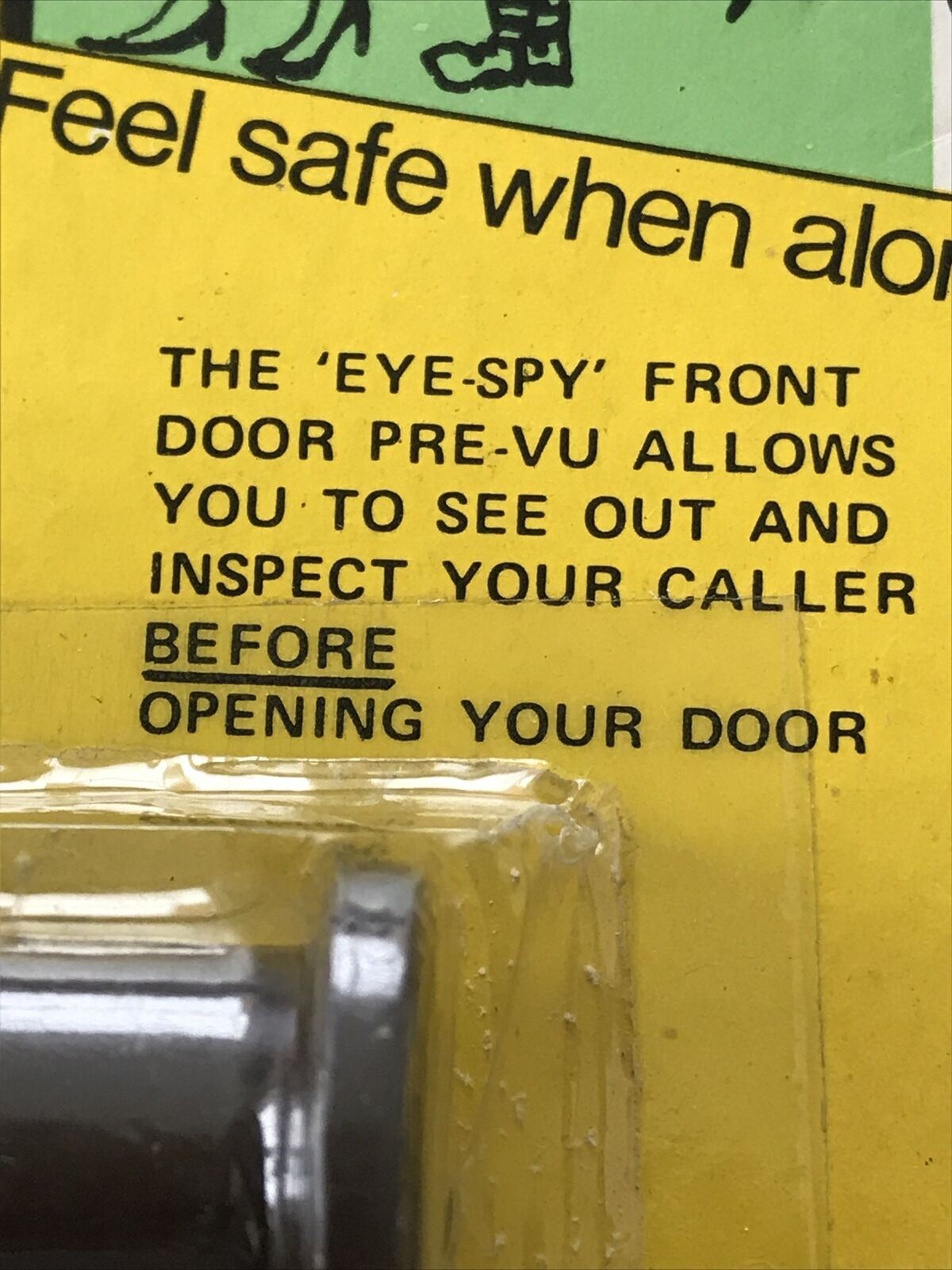 Vintage Door Eye Spy Security. Feature. Still In Packaging 1960s retro kitsch