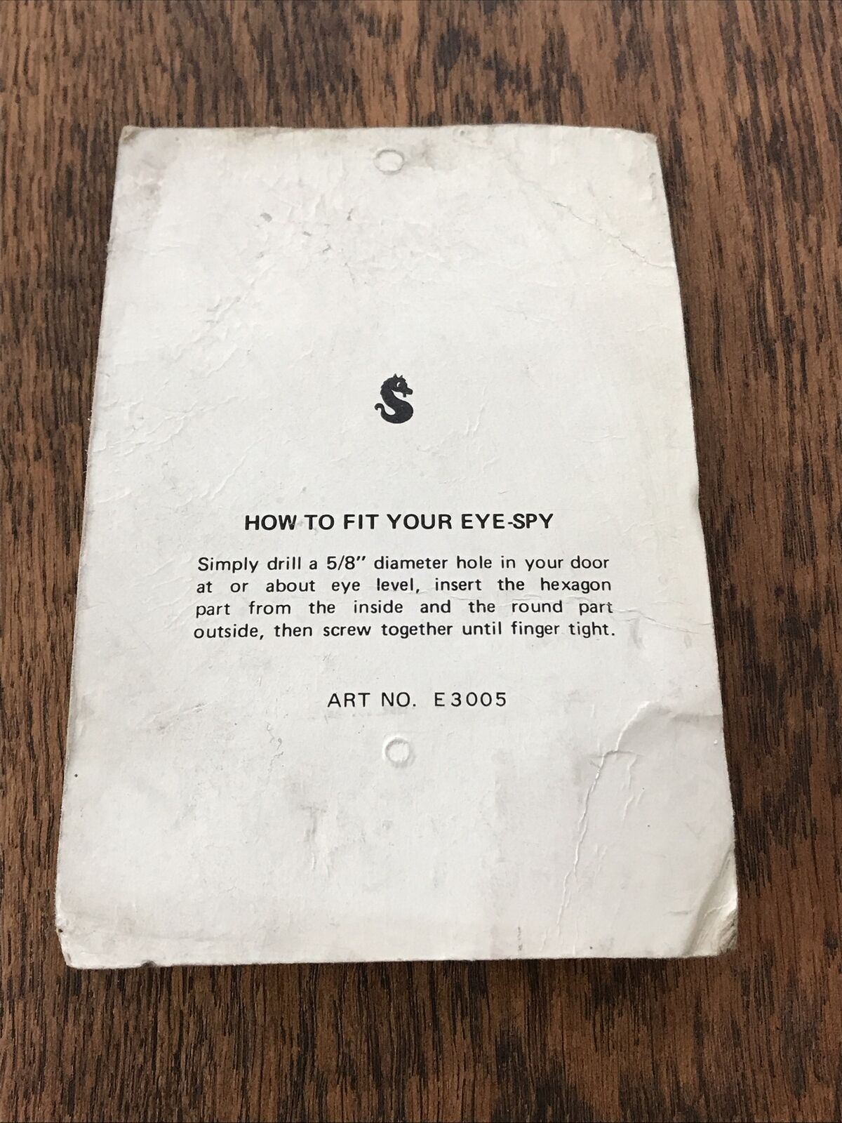 Vintage Door Eye Spy Security. Feature. Still In Packaging 1960s retro kitsch