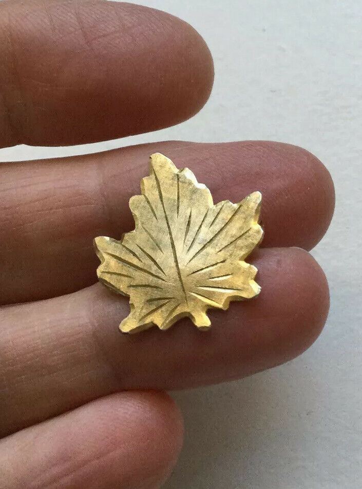 Bond Boyd Vintage Gold Filled Leaf Brooch. Tiny. Canadian. Vintage. Maple Leaf?