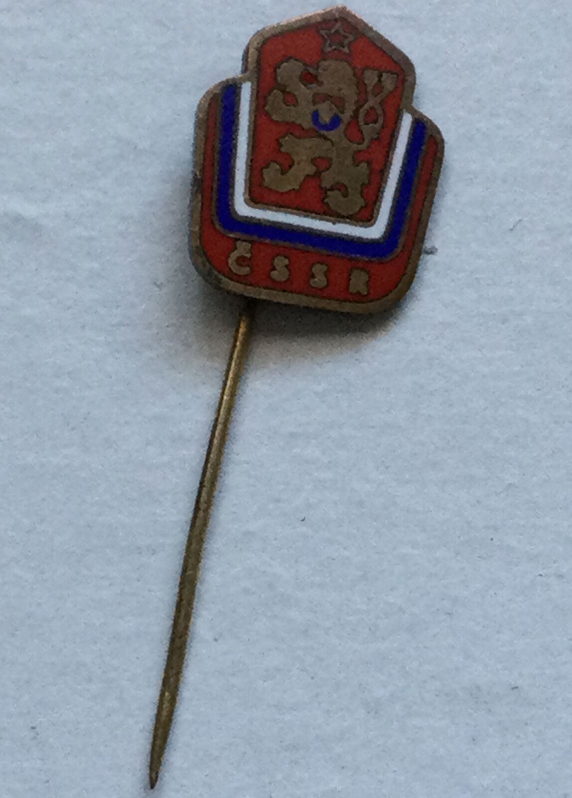 Vintage Communist CSSR Czech Republic Pin. Stamped Mincovna On Back. 1980s?