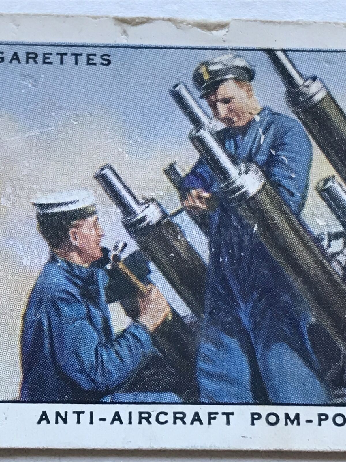 Wills Cigarette Card Anti Aircraft Pom Pom Royal Navy 1939 No 19 Naval