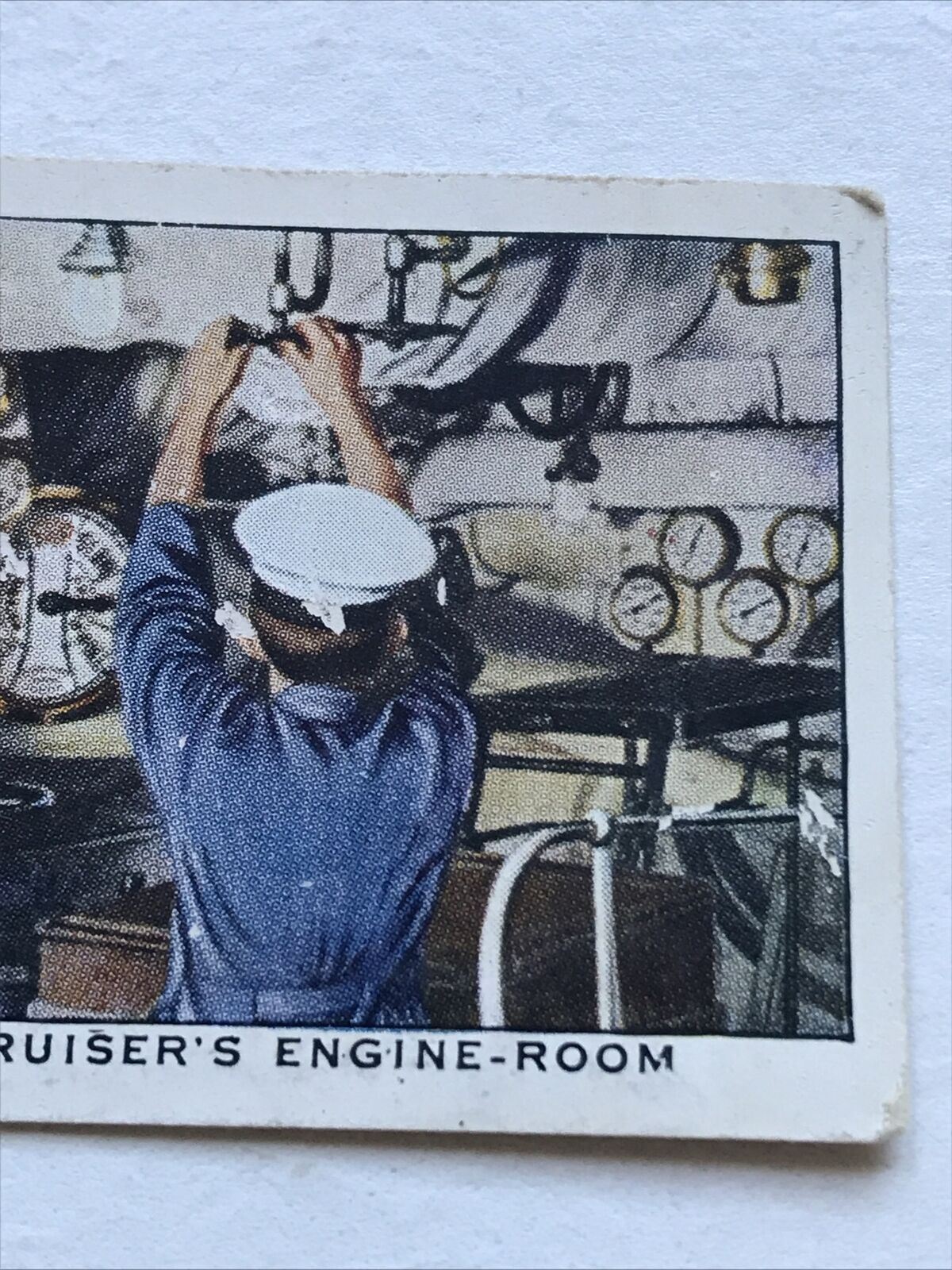 Wills Cigarette Card LIFE IN THE ROYAL NAVY No. 36 Starting Platform Of Cruisers Engine Room No 36