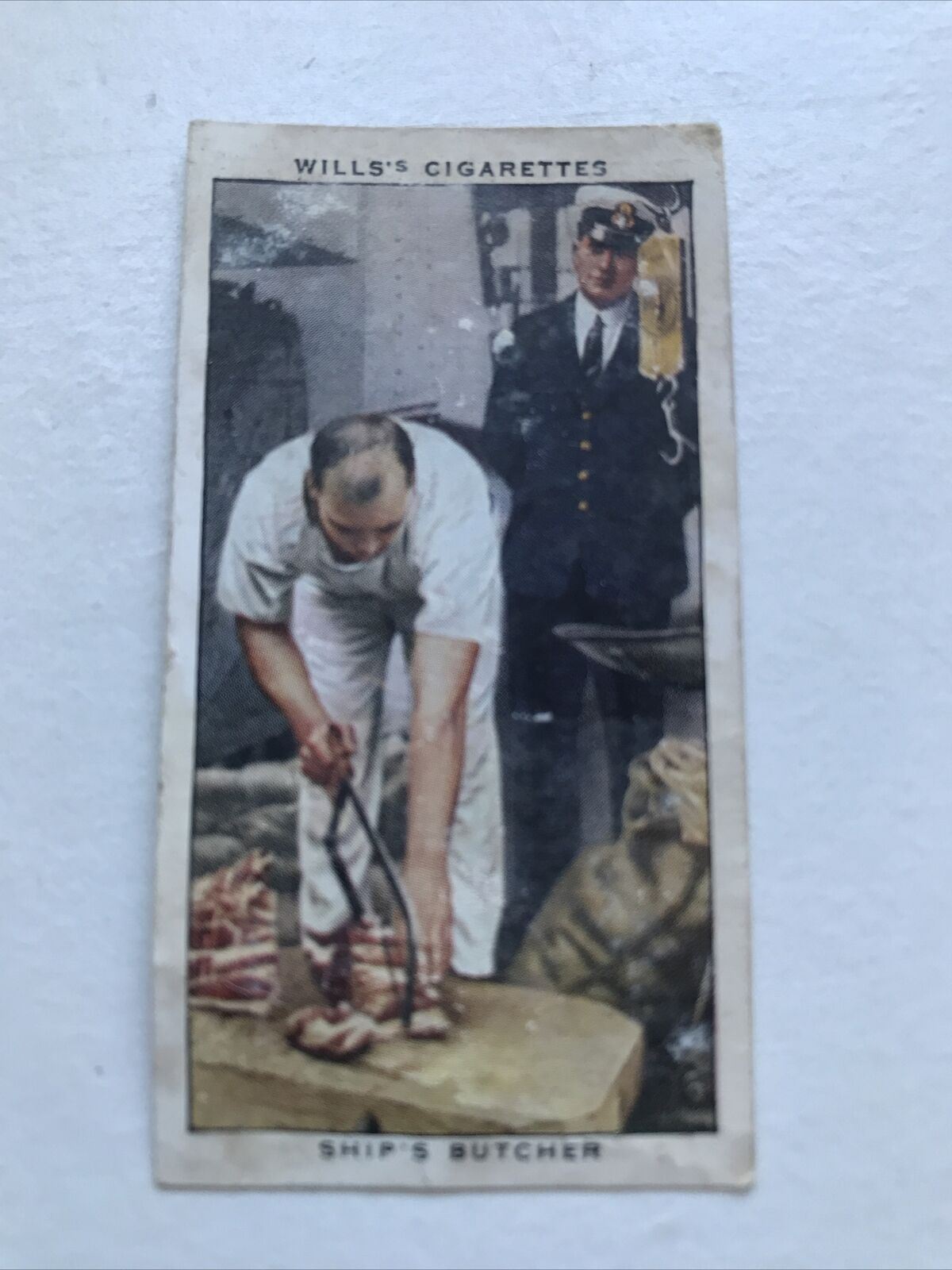 Wills Cigarette Card LIFE IN THE ROYAL NAVY No. 29 Ships Butcher 1939