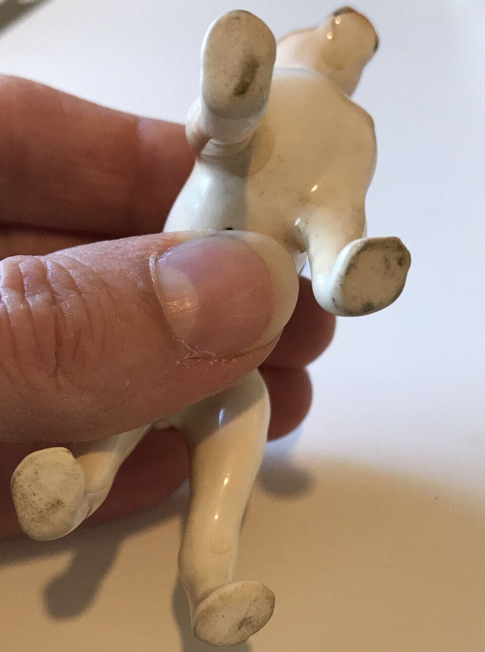 Small Boxer Dog Ornament Figurine. Standing. Approx 6cm. Nice Face.