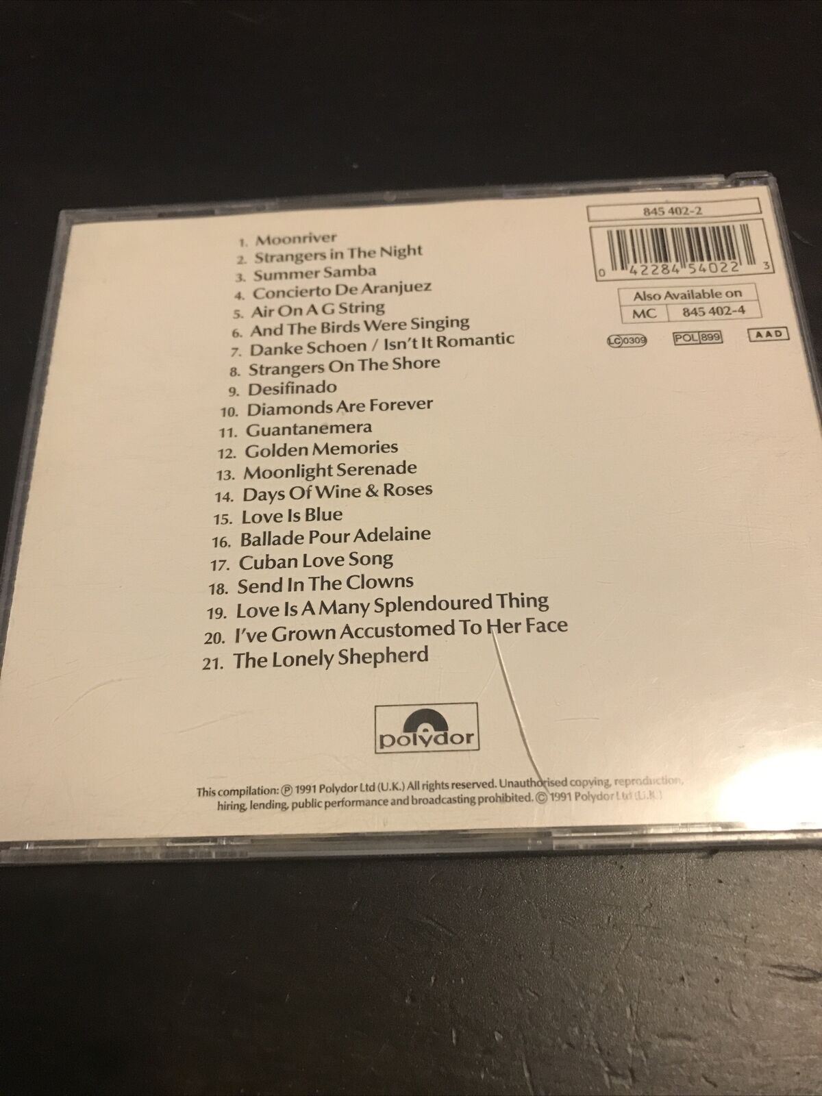 Various : Essential Easy Listening CD Moon river Strangers In The Night