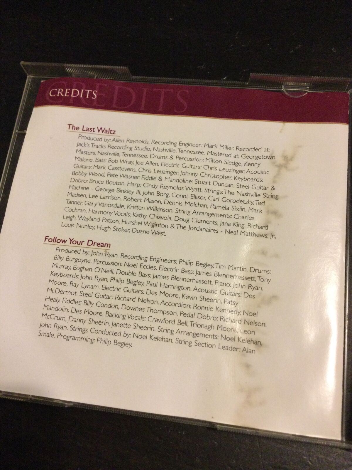 Daniel O'Donnell : Classic Doubles: The Last Waltz/Follow Your Deam CD 2 discs