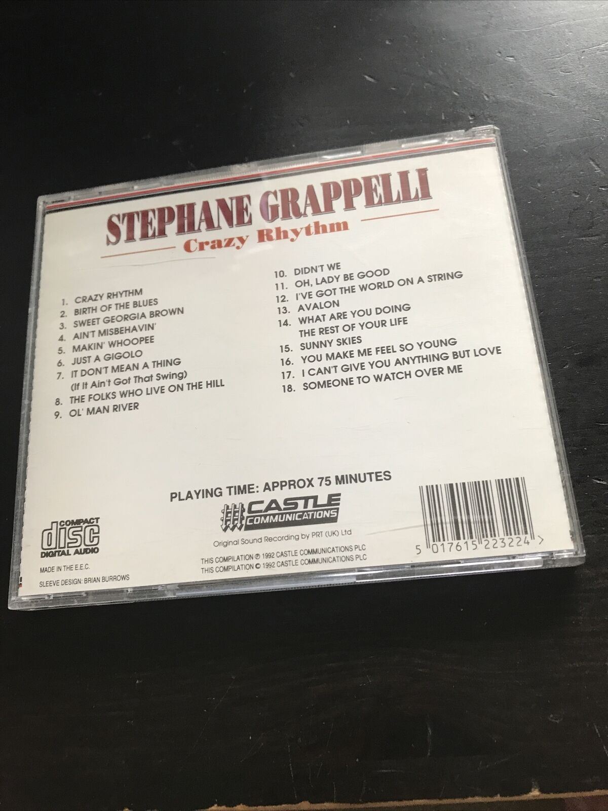 Stephane Grappelli : Crazy Rhythm CD - 18 Tracks , Ain’t Misbehavin, Didn’t We