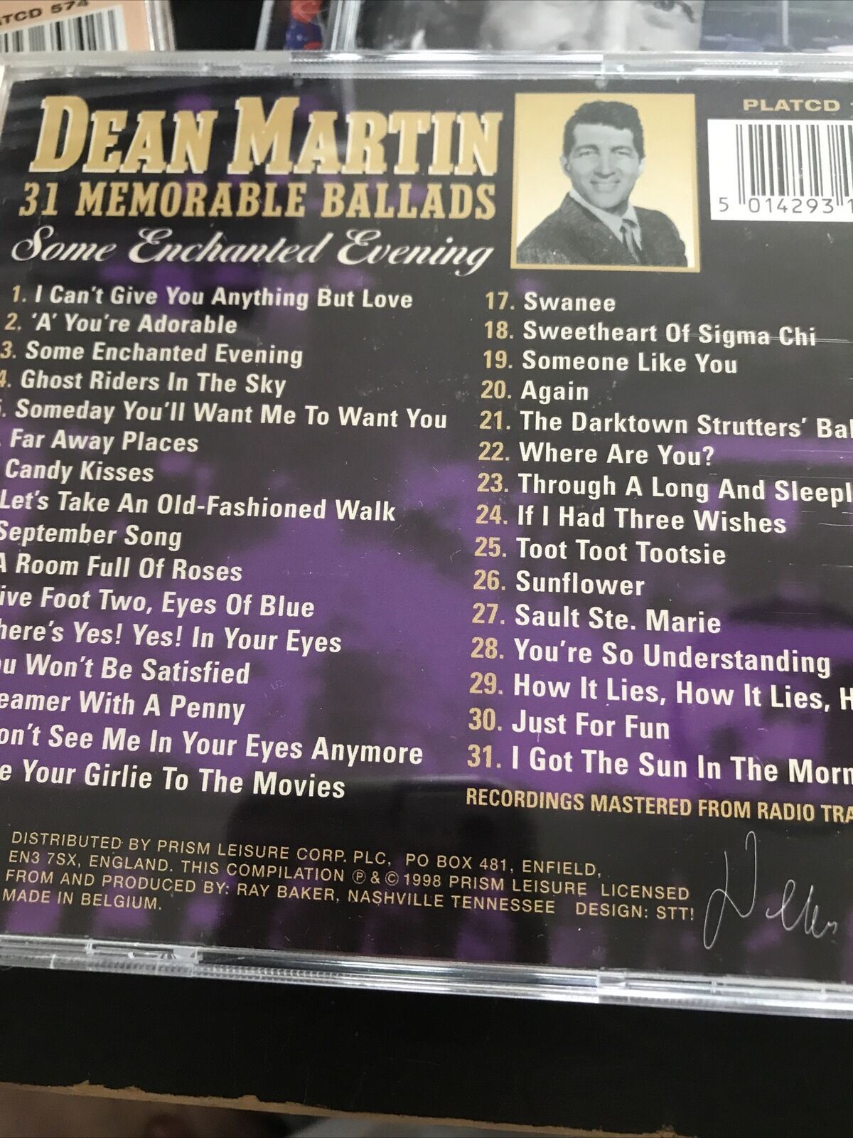 Dean Martin - Everybody Loves Somebody 3 CD Set. Everybody Loves Somebody Etc