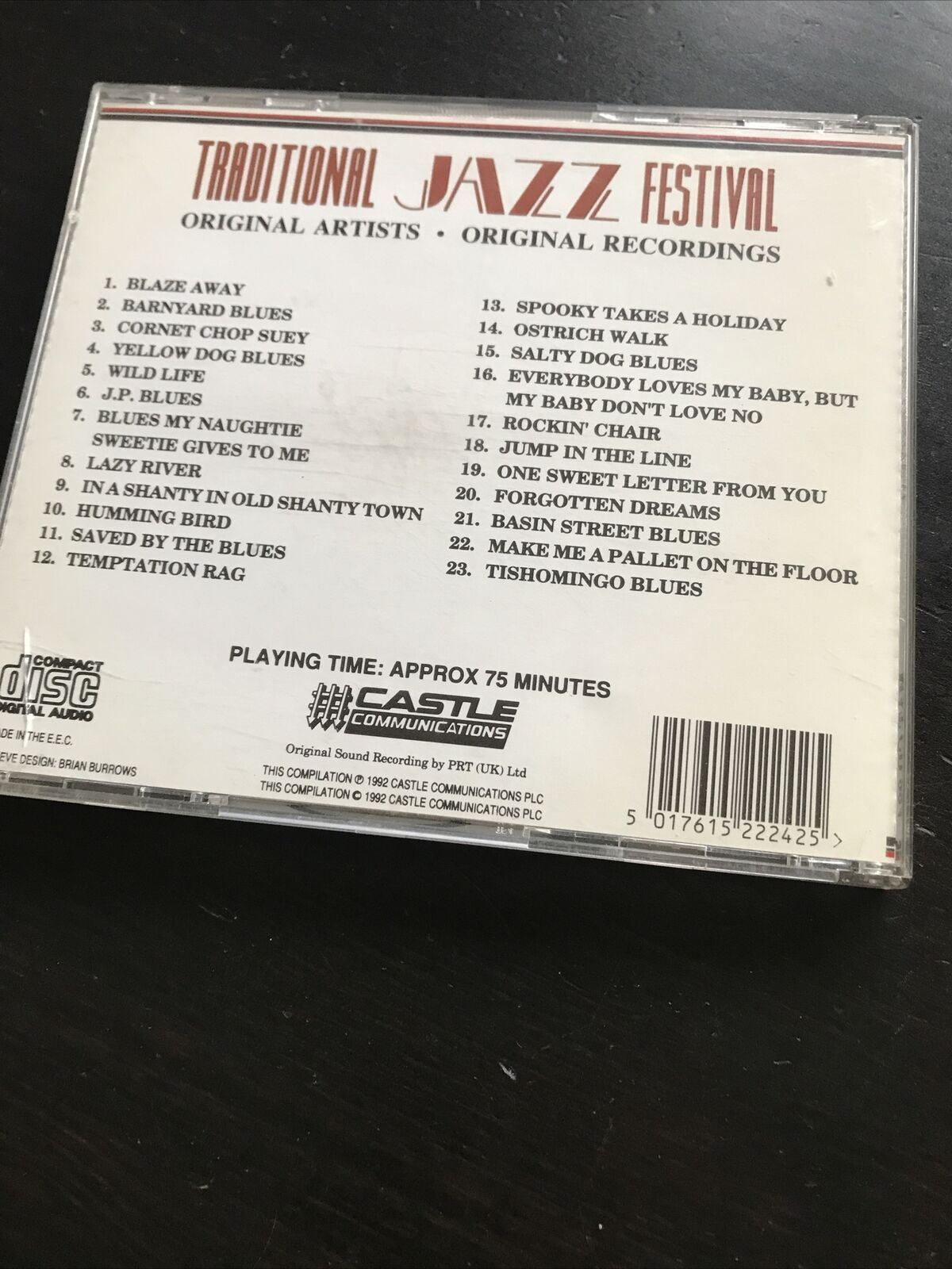 Traditional Jazz Festival (CD, 1992) Original Artists, Acker Bilk, Ian Menzies